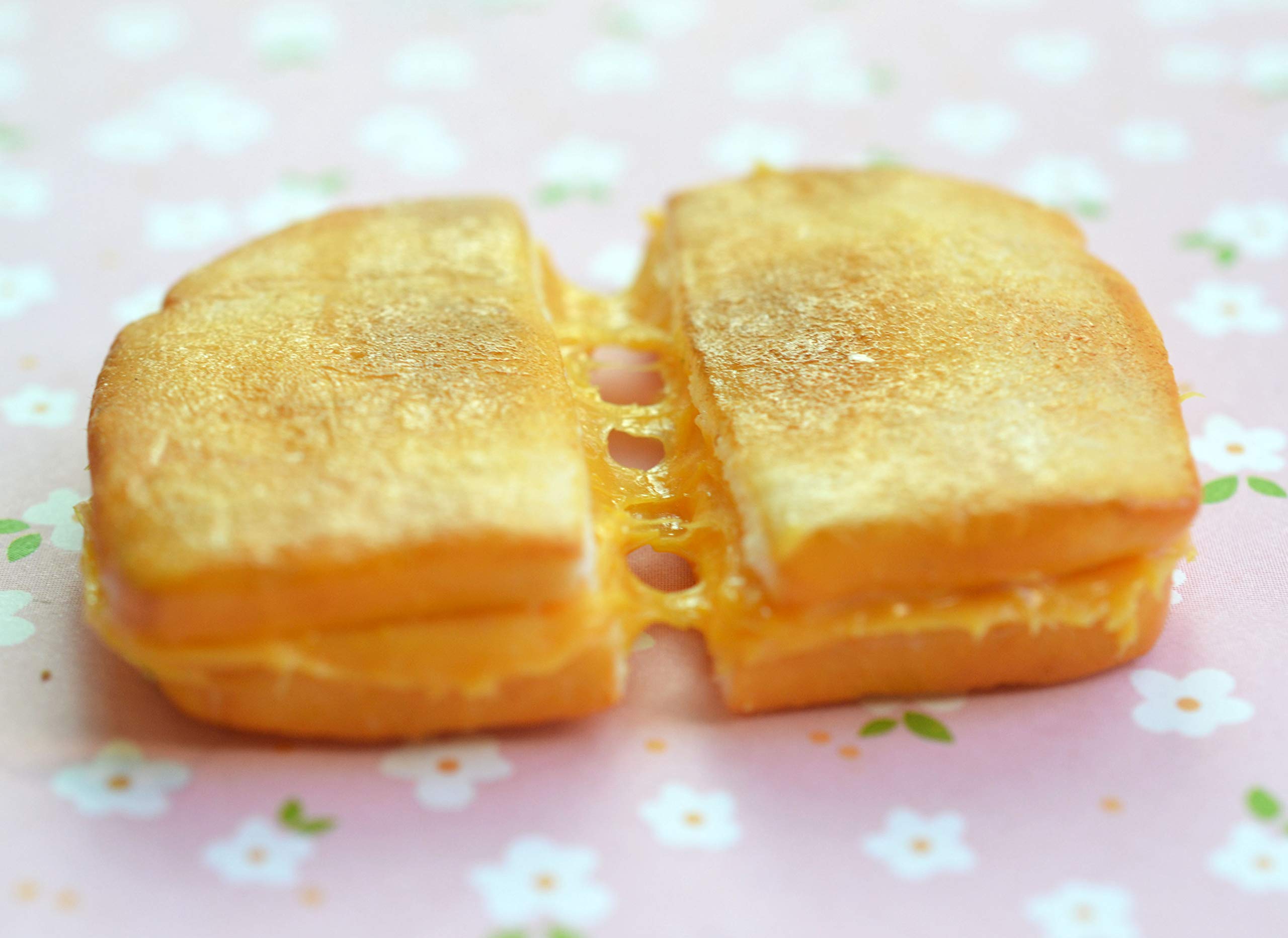 Realistic Grilled Cheese Sandwich Polymer Clay Fridge Magnet - Fun Kitchen Decor & Unique Gift for Food Lovers