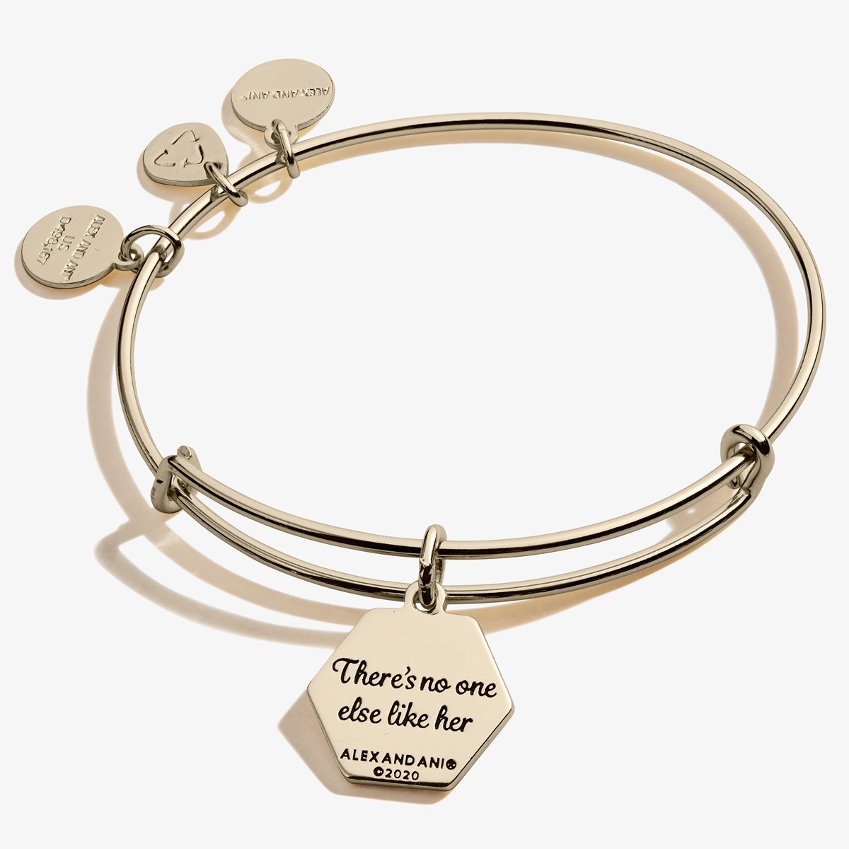 Unique Goddaughter Charm Bangle - 'There's No One Else Like Her' Personalized Jewelry Gift for Birthdays & Special Occasions