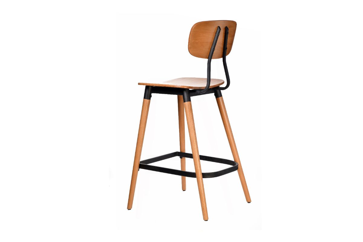 Felix Bar Stool with Plywood Seat - 740mm/29