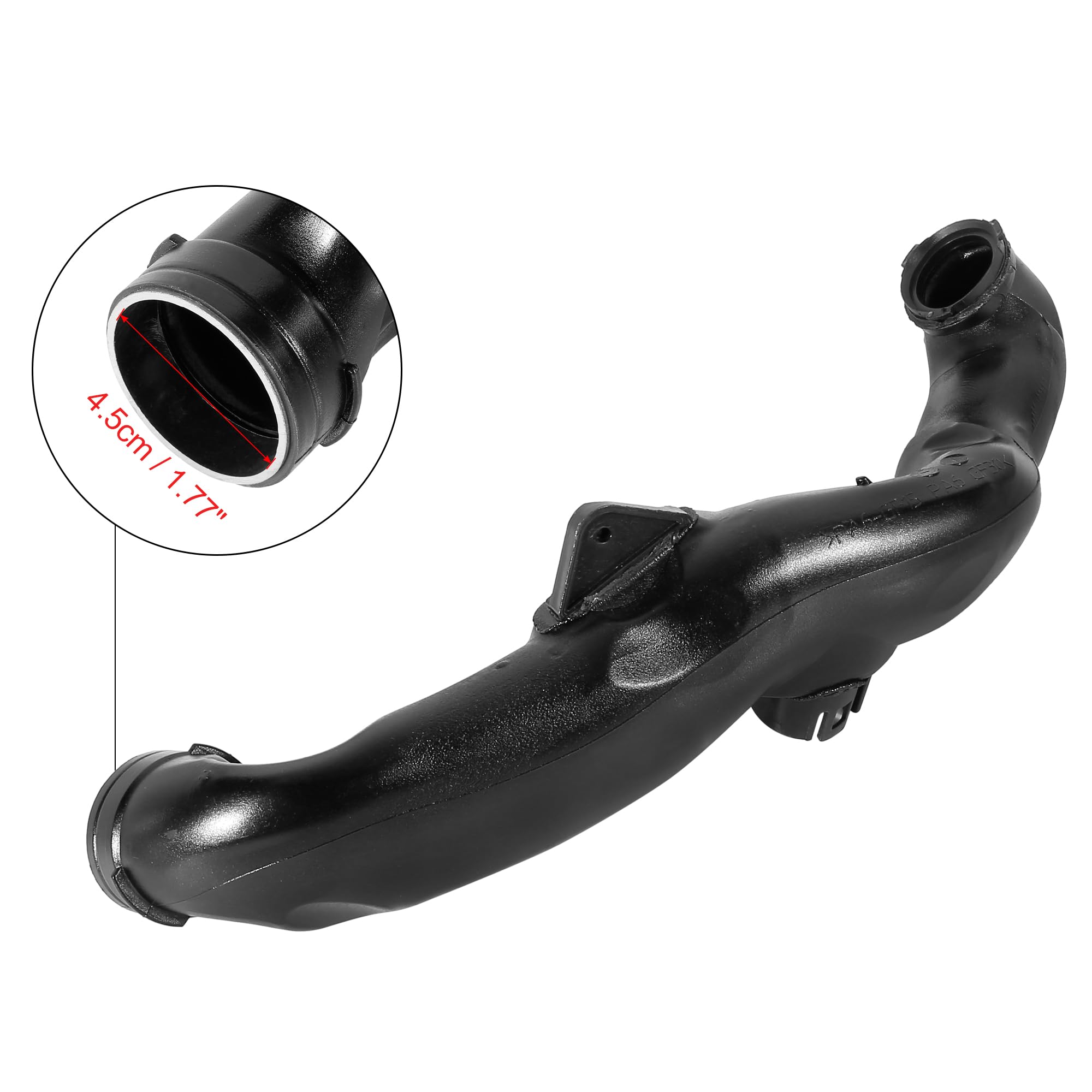 X AUTOHAUX Engine Air Intake Hose Replacement for BMW X6 740i 740Li - Compatible with Part #13717571348 - Improves Airflow & Engine Performance for Smooth Driving