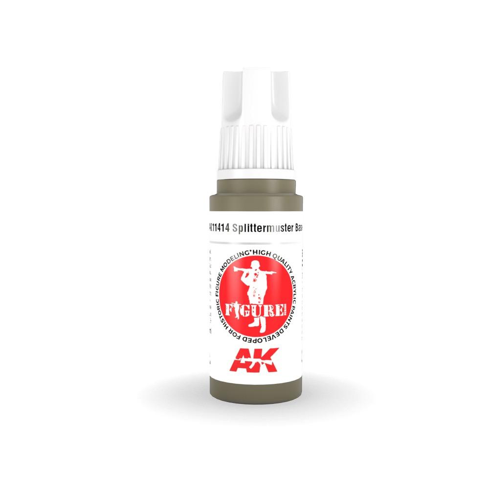 AK Interactive AK11414 3rd Gen Splittermuster Base Acrylic Paint - 17ml Bottle for Military Model Painting & Miniature Figure Customization