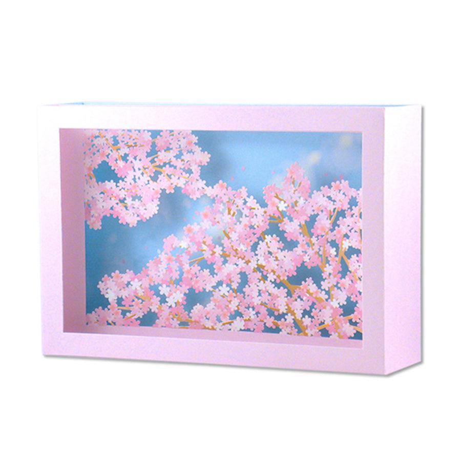 EASE Sakura Laser Cut Card Box (22g) - Elegant Japanese Cherry Blossom Design for Greeting Cards, Invitations & Gift Packaging