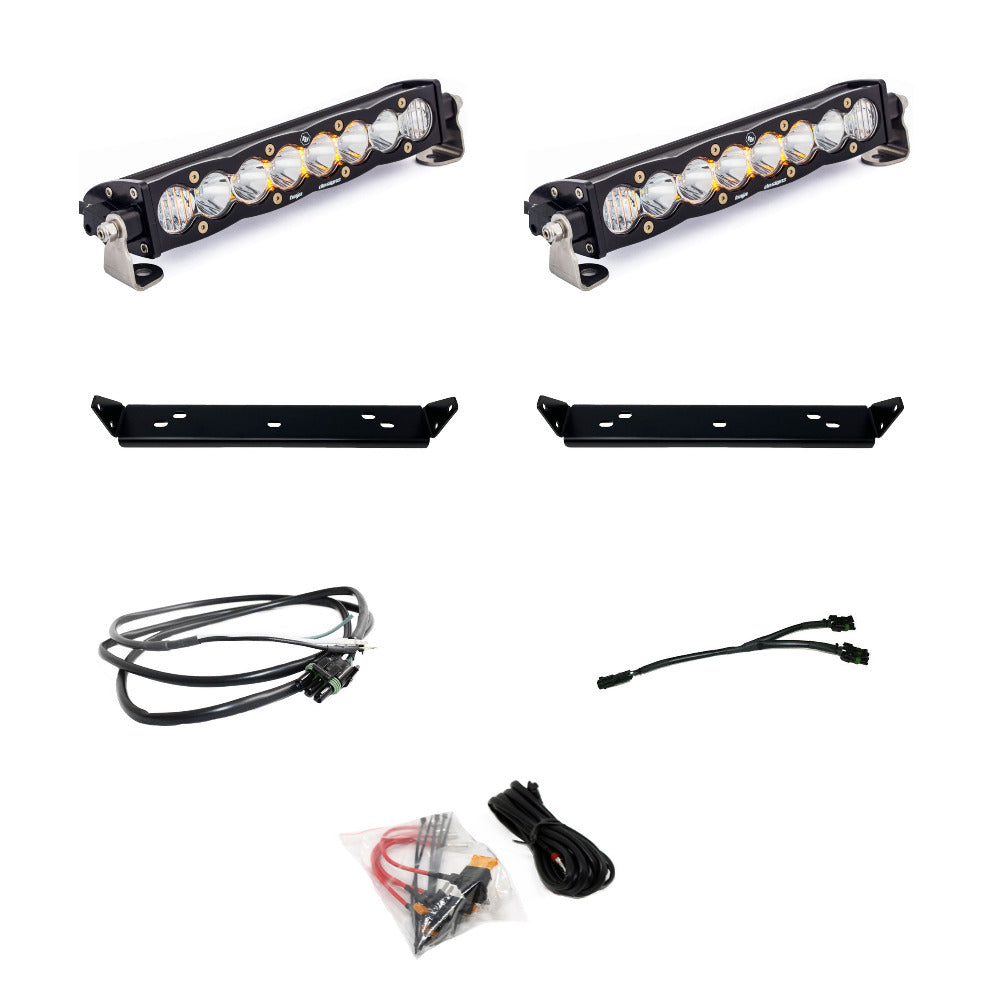 2021-2024 Ford Raptor Baja Designs S8 LED Light Bar Behind Grille Kit - Off-Road Driving & Night Adventure Lighting Upgrade