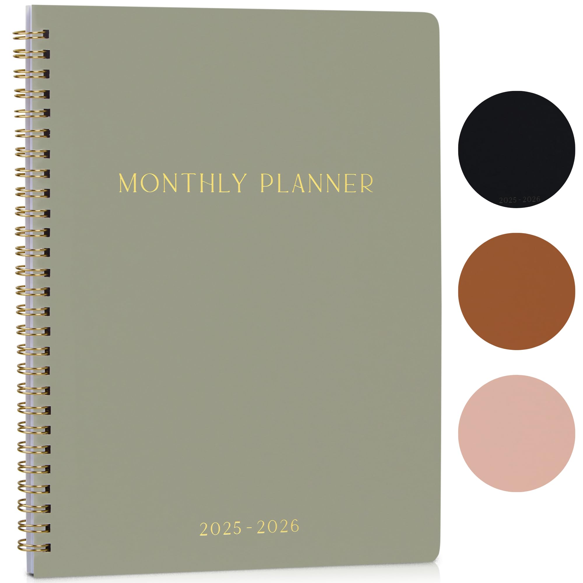 2025-2026 Monthly Planner & Calendar Book - Aesthetic Productivity Planner with To-Do Lists for Work, School & Personal Goals - January 2025 to December 2026 - Perfect for Office, College Students & Home Organization