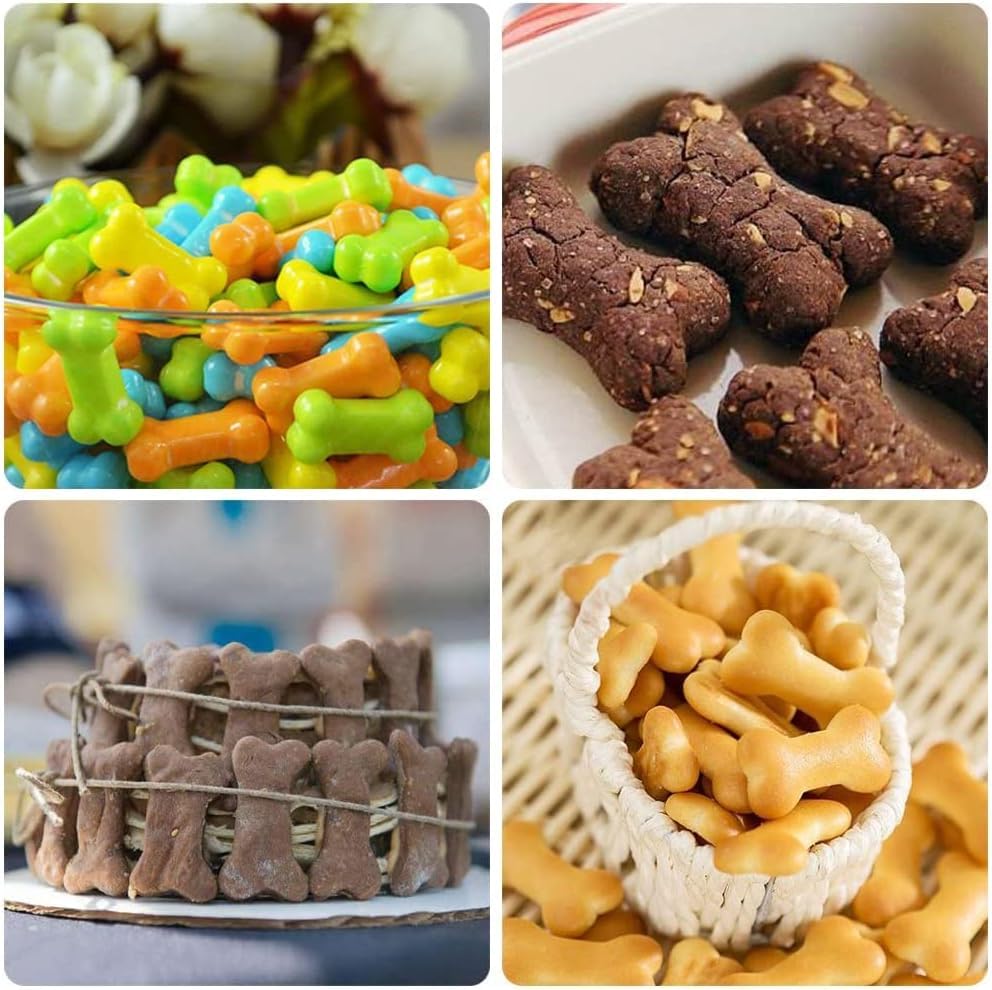 Skytail 18 Cavity Puppy Bone Silicone Mold for Baking - Chocolate, Candy, Frozen Dog Treats, Jelly, Cupcake, Muffin, Ice Cube, Pet Food, Cookies - Perfect for Dog Birthday Parties & Homemade Pet Snacks