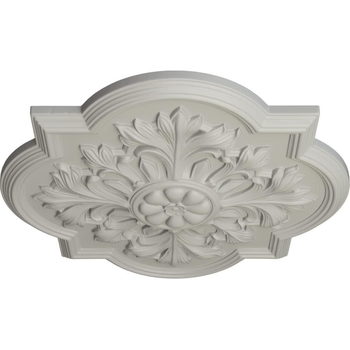 Ekena Millwork CM20BOPCF Bonetti 20-Inch Ceiling Medallion - Hand-Painted Cream Finish, 1.75