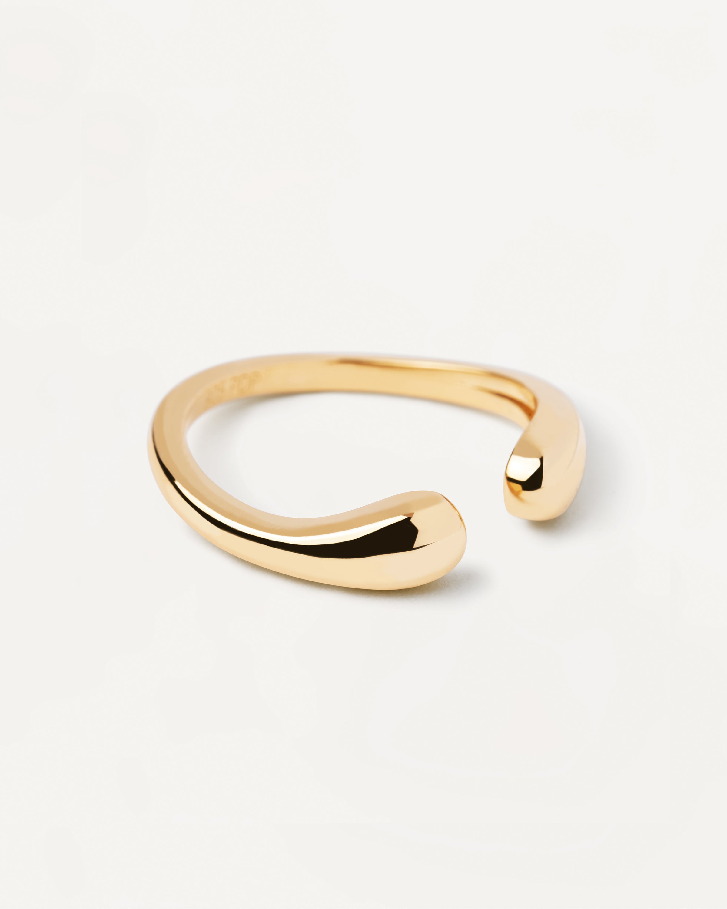 Elegant Crush Gold Ring for Women - 14K Solid Gold Minimalist Stackable Ring - Perfect for Everyday Wear, Gifts & Special Occasions