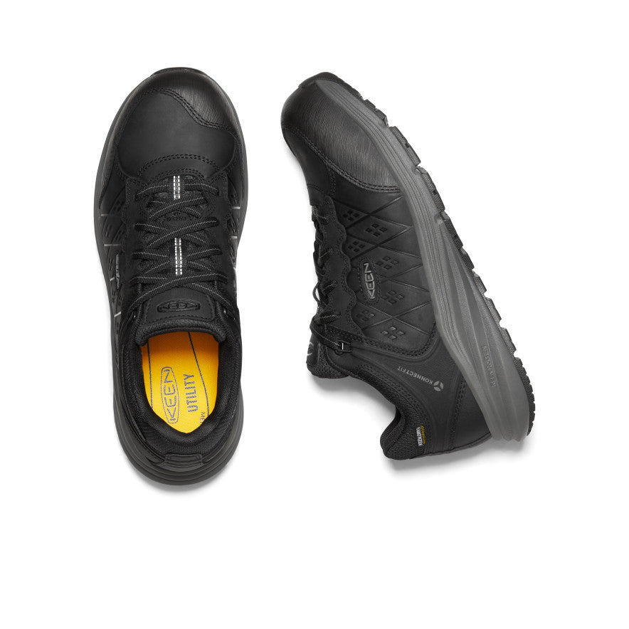 Men's Vista Energy+ Waterproof Work Boots with Carbon Toe - Black/Gun Metal - Durable Safety Shoes for Construction & Outdoor Work