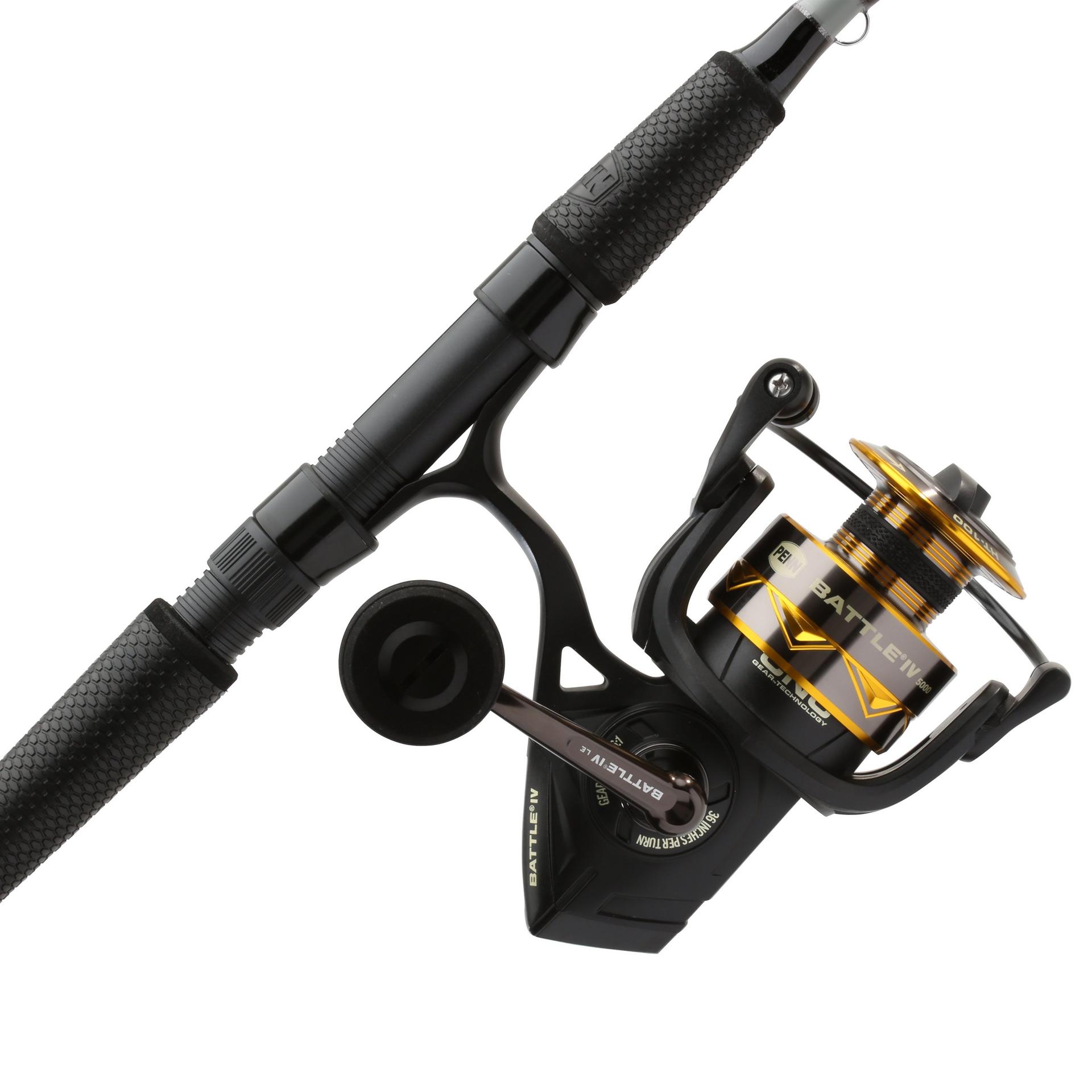 Battle® IV LE Spinning Rod and Reel Combo - Premium Fishing Gear for Freshwater & Saltwater Anglers | Perfect for Bass, Trout, and Offshore Fishing Adventures