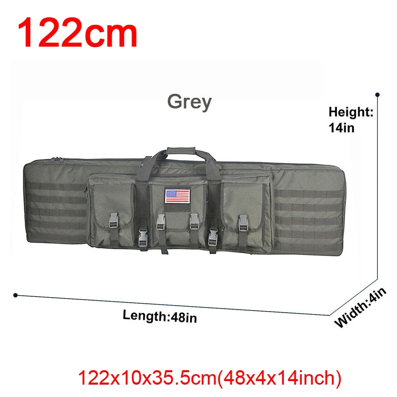 Tactical Double Rifle Case - Durable Waterproof Gun Bag for Hunting & Shooting Range - Perfect for Outdoor Adventures & Firearm Storage
