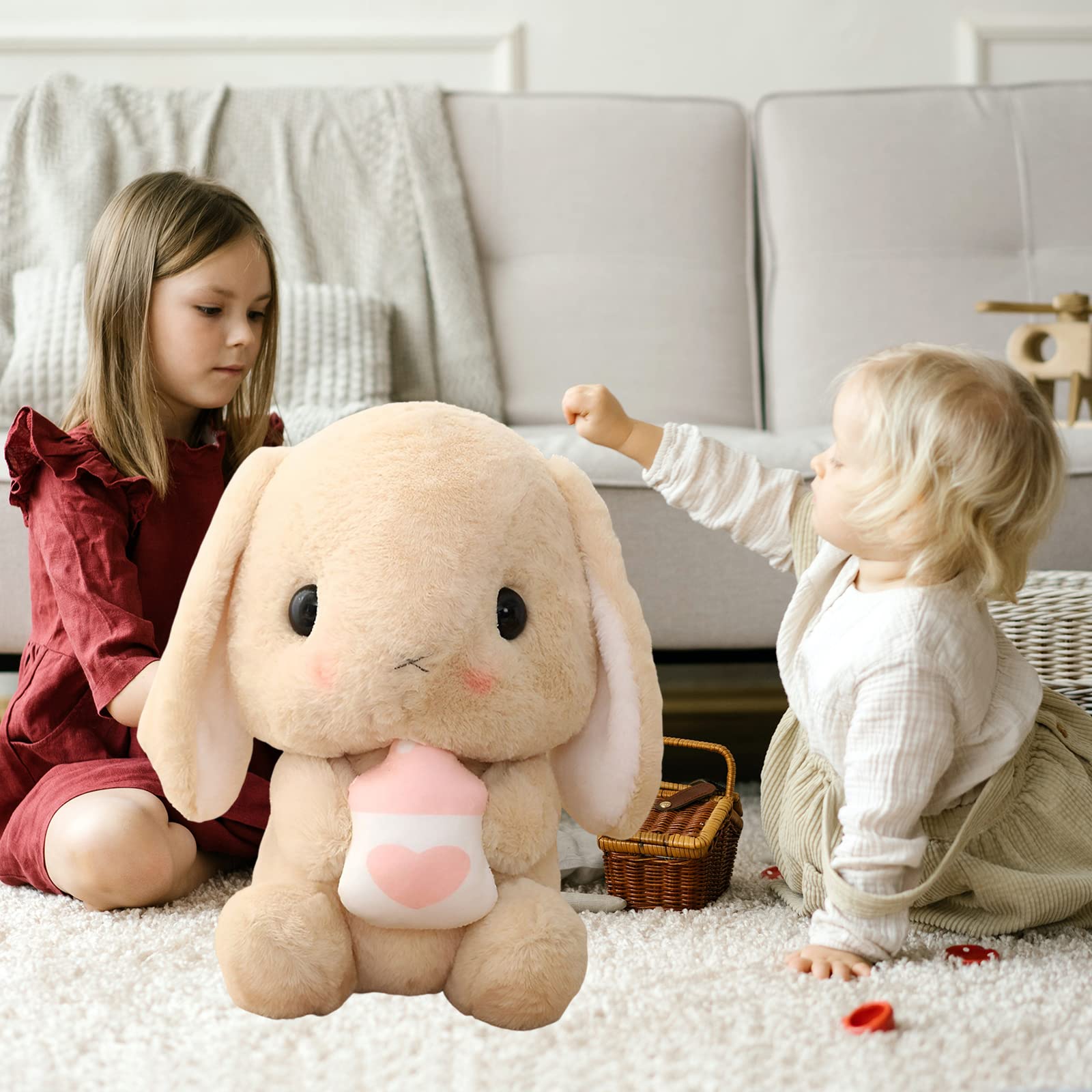 Soft Plush Lop Eared Rabbit Stuffed Animal - 29.5