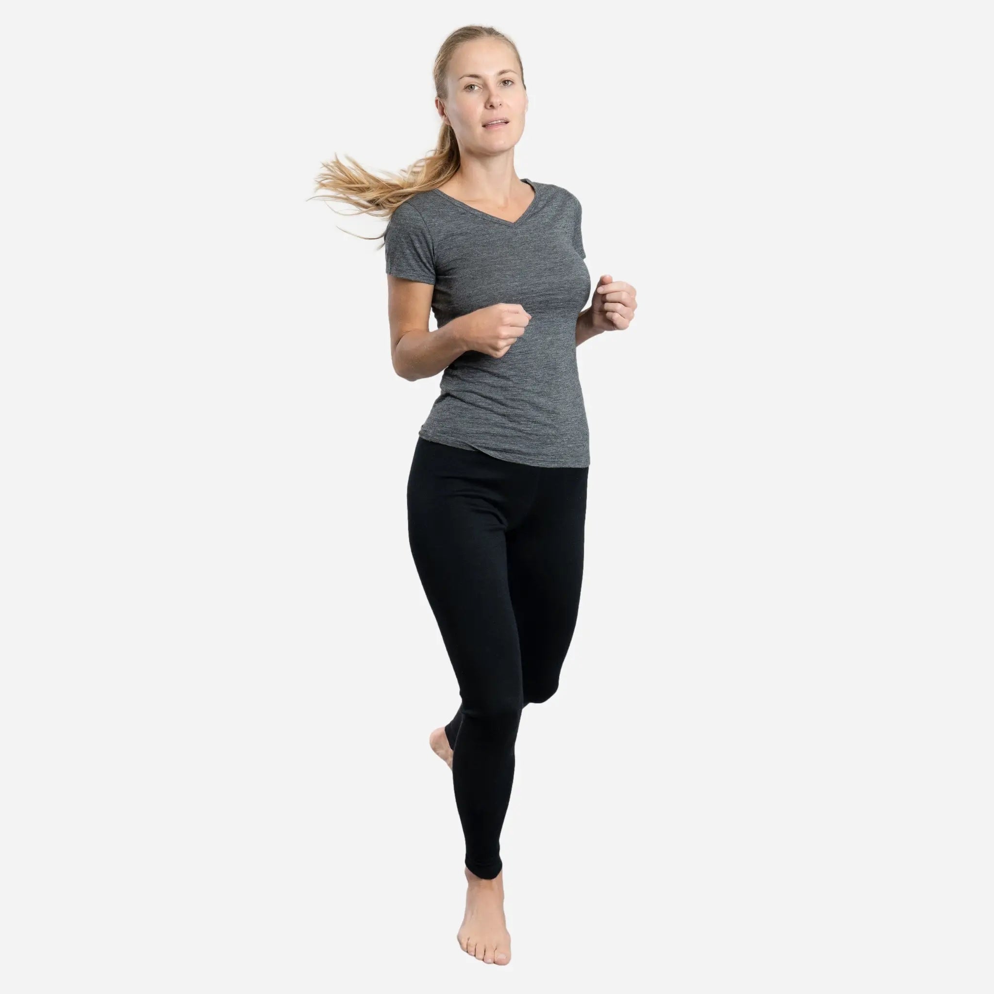 Women's Alpaca Wool Leggings - 420 Midweight Thermal Base Layer for Winter, Hiking & Yoga | Soft & Warm Fleece-Lined Tights for Cold Weather Activities