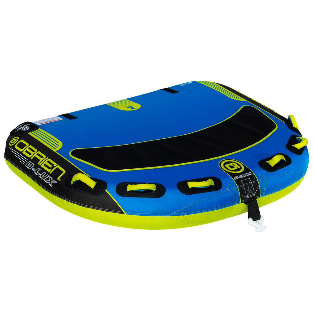 O'Brien D Lux Towable Tube - 3 Rider Inflatable Water Tube for Boating, Lake & Ocean Fun - Perfect for Family & Friends Water Sports Activities