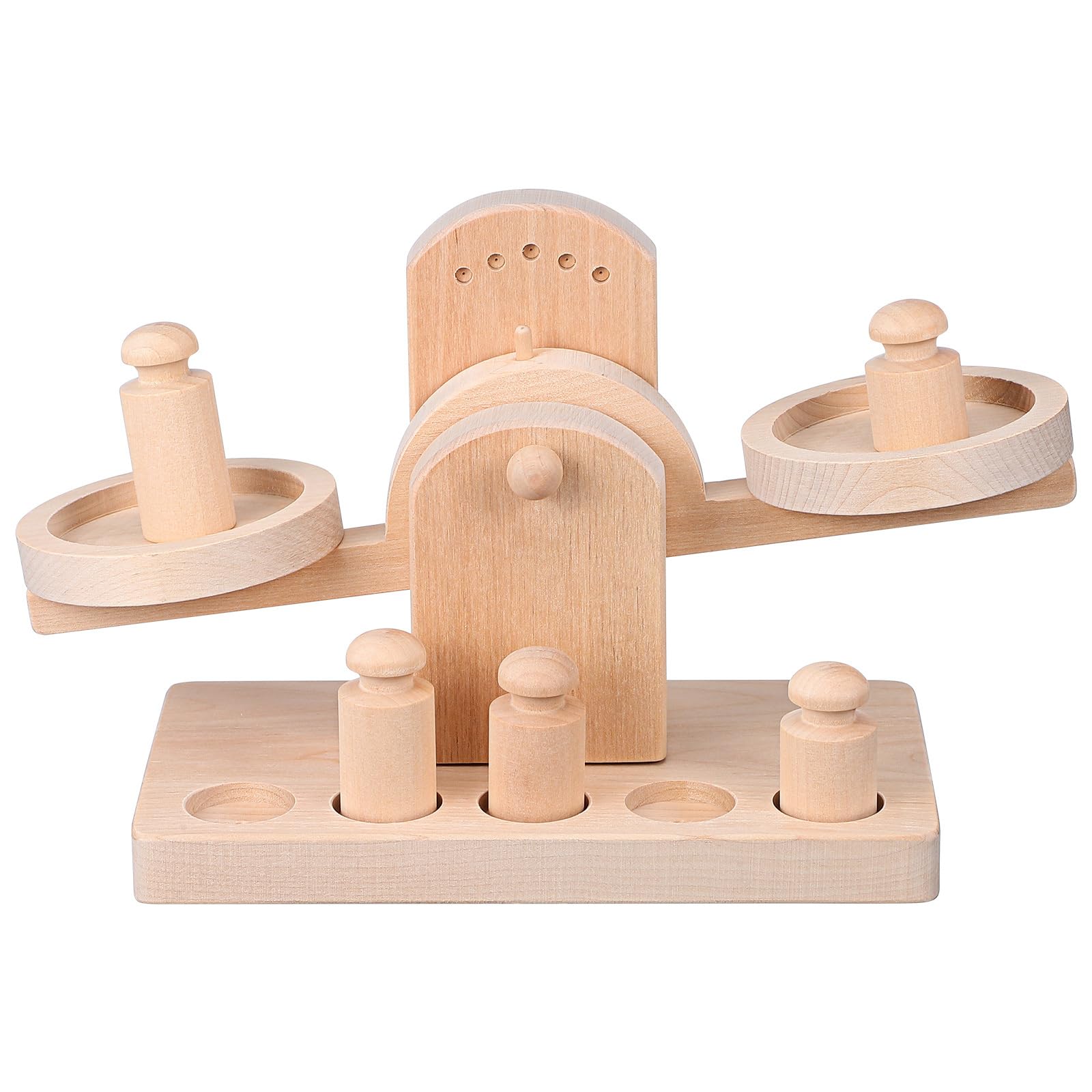 Wooden Balance Scale Toy for Kids - Educational Math Learning Tool, Montessori Teaching Aid, Assembly STEM Toy for Children’s Arithmetic & Measurement Skills | Perfect for Classroom, Homeschool & Playroom Activities
