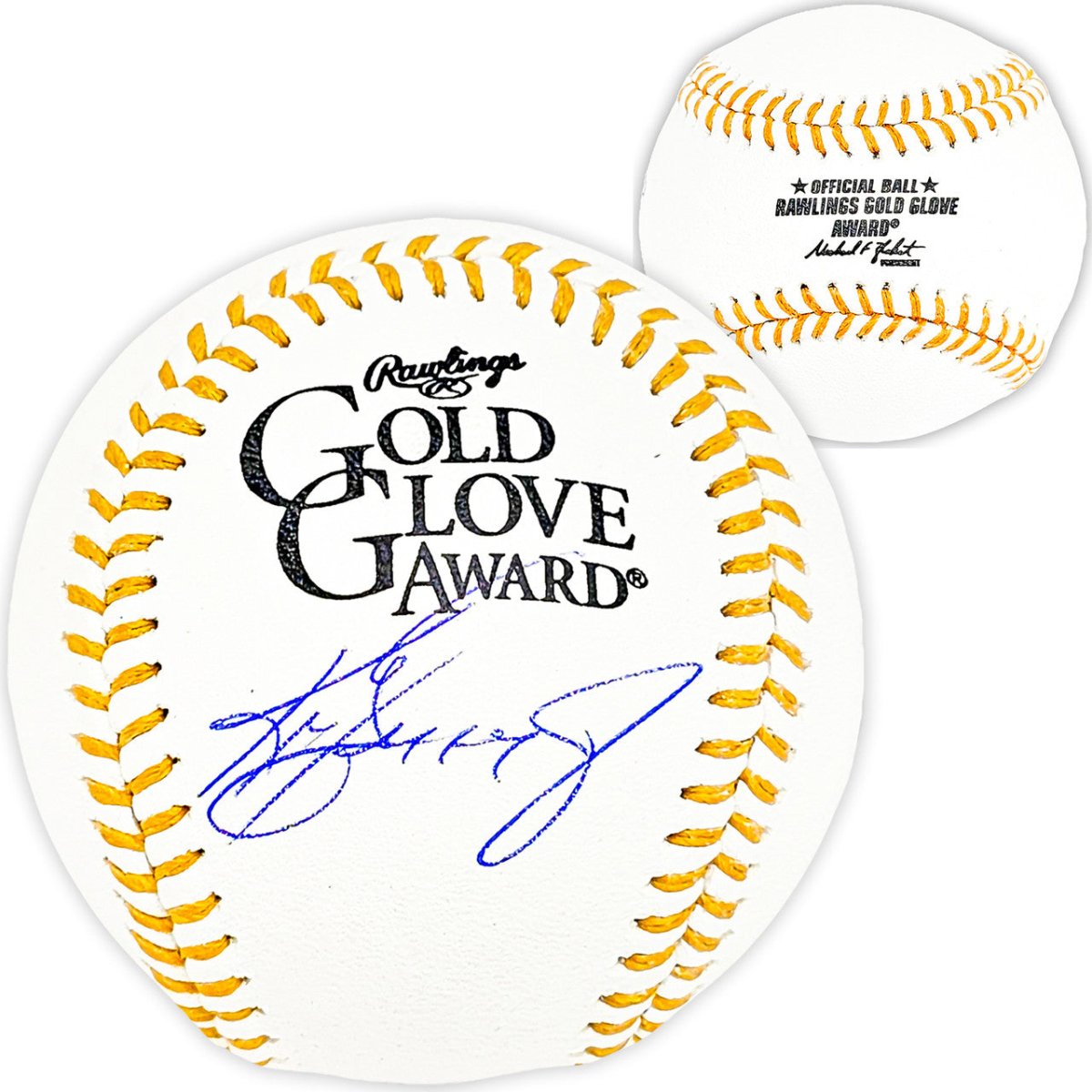 Ken Griffey Jr Seattle Mariners Autographed Official Gold Glove Baseball - Certified Memorabilia for Collectors & Sports Fans - Perfect for Display Cases, Man Caves & Baseball Collections