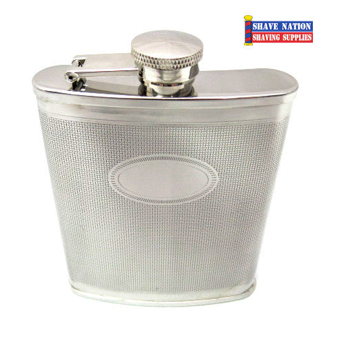 Premium Stainless Steel Flask with Basket Weave Design - 6oz Capacity - Perfect for Outdoor Adventures, Camping & Travel