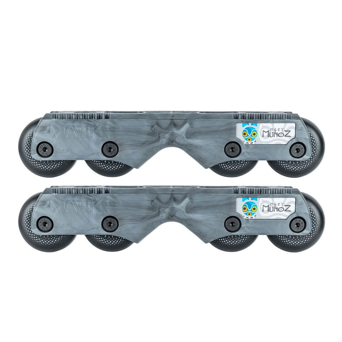 Kaltik Flat Munoz 60mm Frame Kit M/L Marble Grey - Premium Aggressive Inline Skate Frame for Urban Skating & Freestyle Tricks