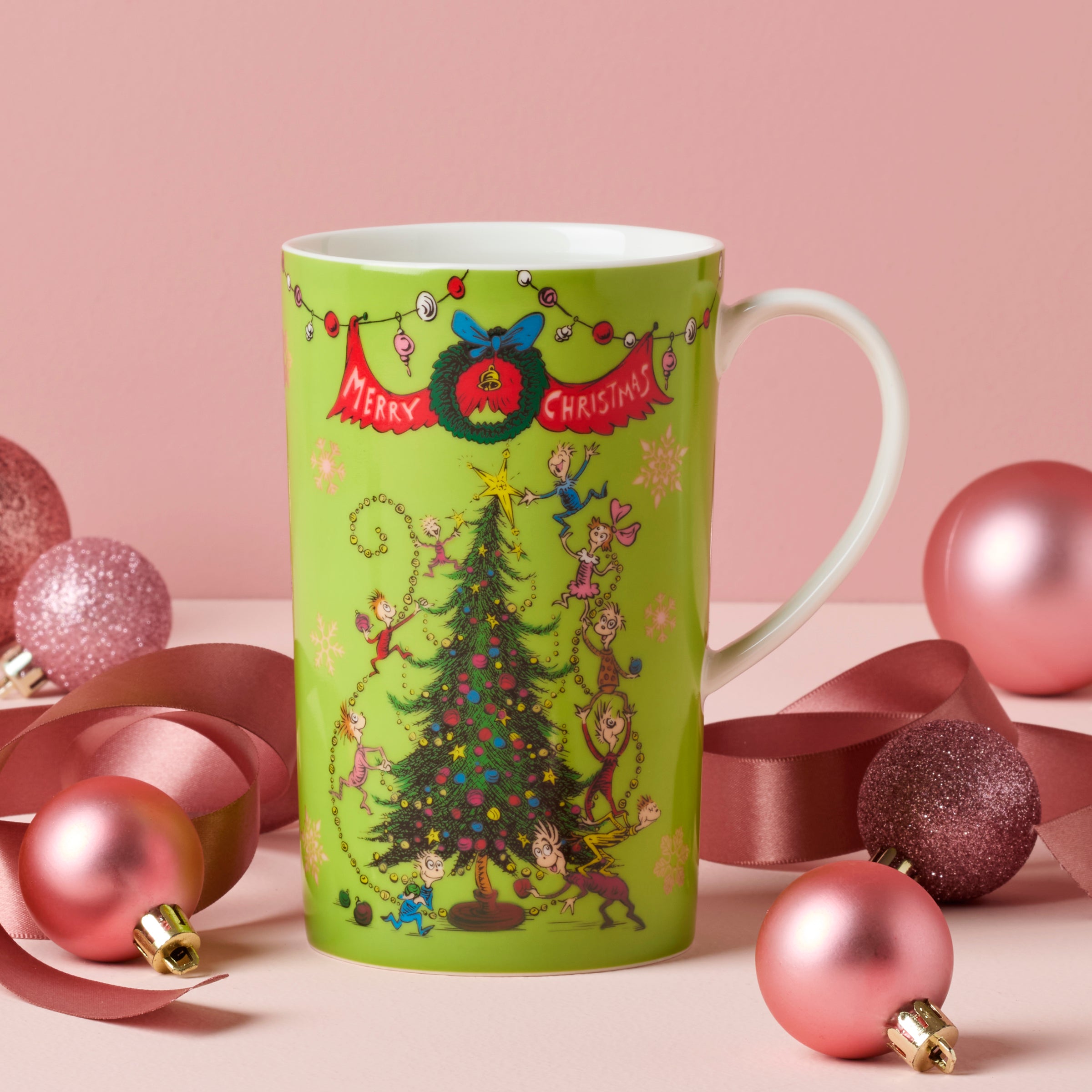 Merry Grinchmas Magic Heat Changing Mug - Christmas Novelty Cup with Color Changing Design - Perfect for Holiday Gifts, Office Use & Cozy Winter Mornings