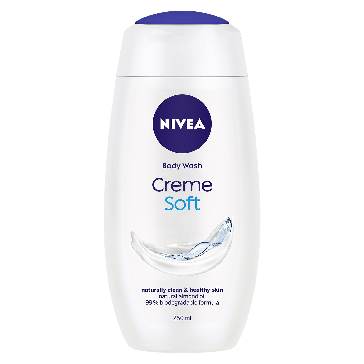 NIVEA Crème Soft 250ml Body Wash with Natural Almond Oil | Moisturizing Shower Gel for Clean & Healthy Skin | Microplastic Free | Perfect for Daily Hydration & Sensitive Skin Care