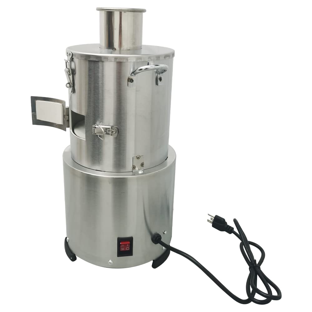 Automatic Electric Stainless Steel Garlic Peeler Machine - Whole Dry Garlic Peeling & Separator with Pure Copper Core Motor (110V) - Perfect for Restaurants, Canteens & Commercial Kitchens