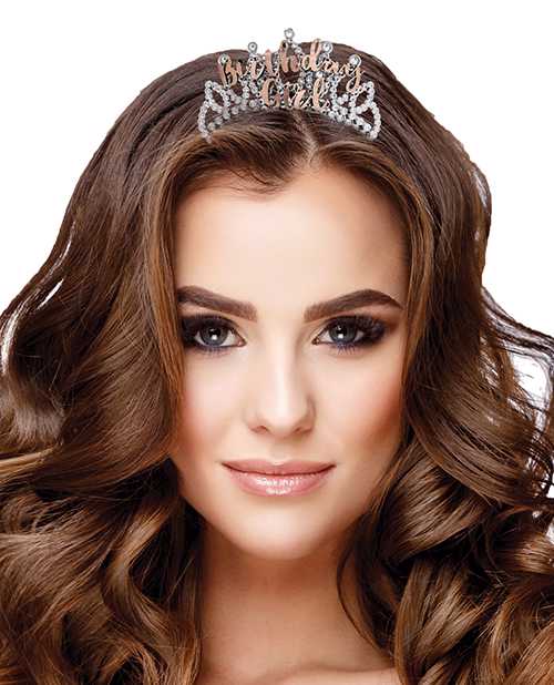 Birthday Girl Tiara - Rose Gold Crown for Women & Girls | Perfect for Birthday Parties, Pageants & Special Events