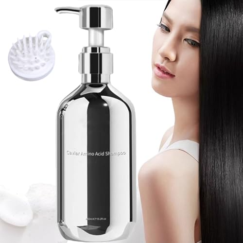 Premium Caviar Amino Acids Shampoo & Conditioner Set - Hydrating Hair Treatment with Caviar Essence Mask for Damaged Hair | Salon-Quality Repair for Dry, Frizzy & Color-Treated Hair at Home