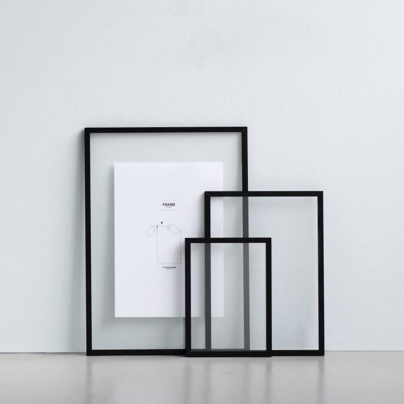 MOEBE Frame - Black Powder Coated Metal Picture Frame - 6 Size Options for Wall Art, Photos & Posters - Perfect for Home, Office & Gallery Decor