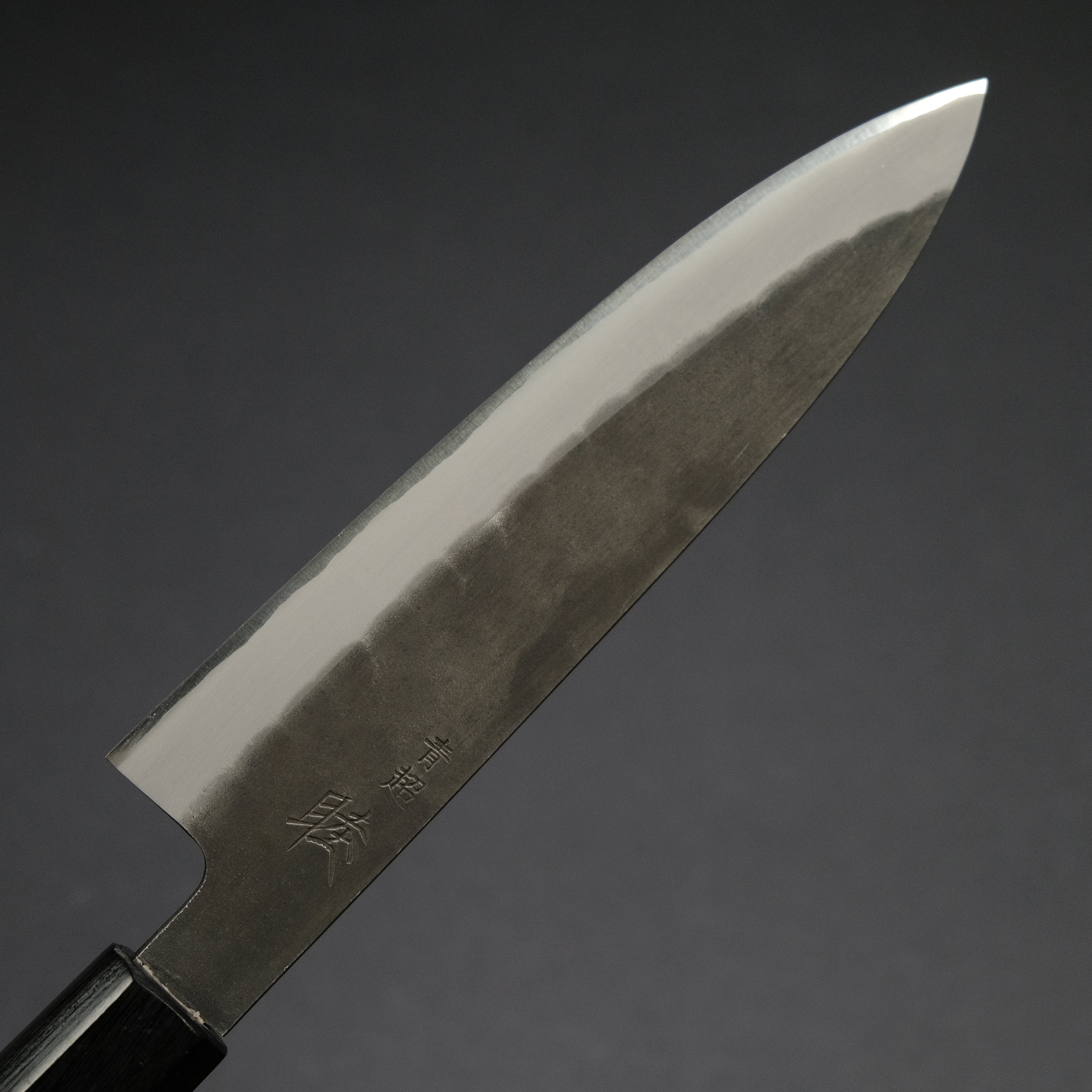 Premium Mutsumi Blue Super Kurouchi Tsuchime Petty Knife 150mm - Handcrafted Japanese Kitchen Knife with Ebony Wood Handle - Perfect for Slicing, Peeling & Precision Cutting Fruits, Vegetables & Boneless Meat