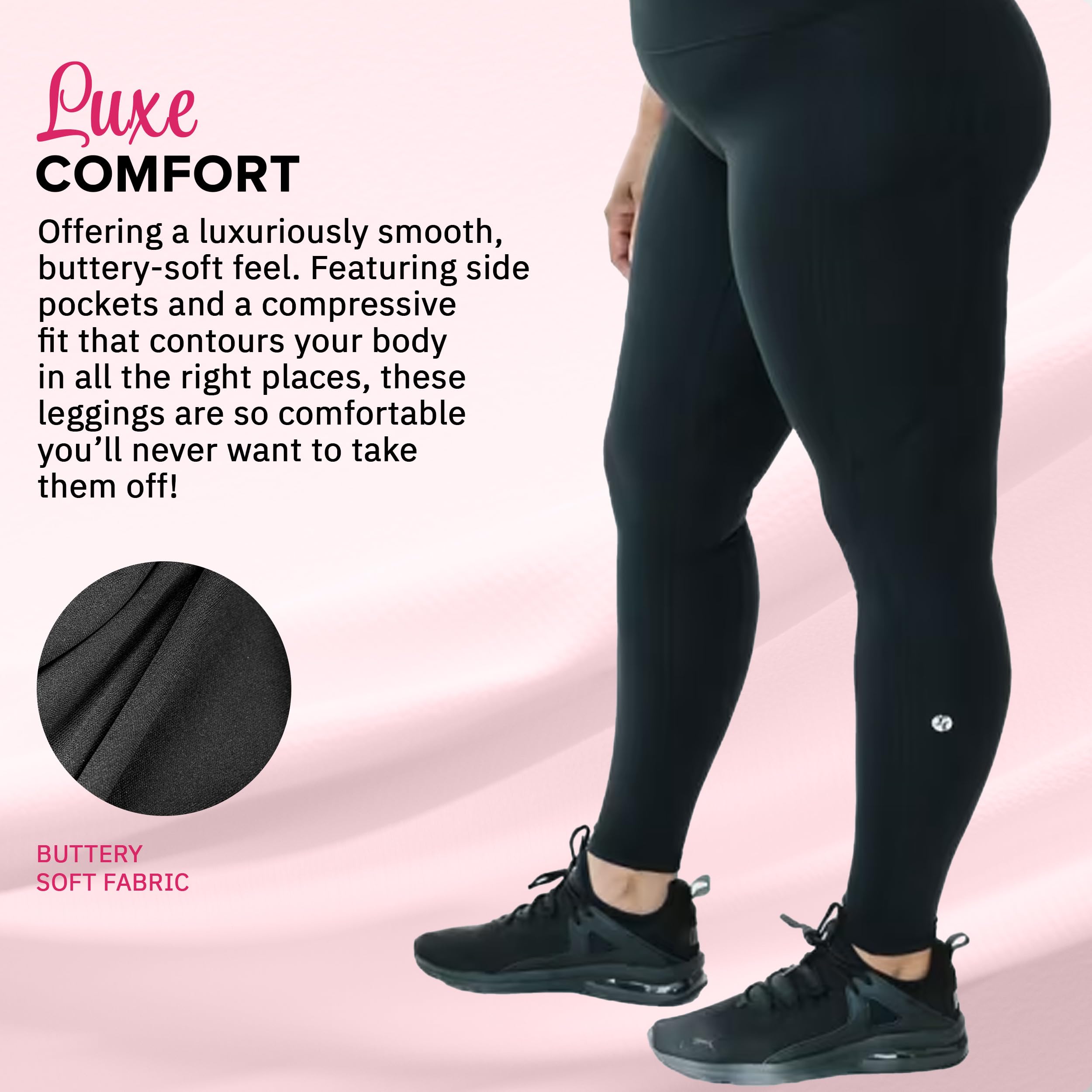 Guardian Evolve High Waisted Leggings - Tummy Control Workout Leggings with Side Pockets, No Camel Toe & Sweat Wicking Fabric - Perfect for Yoga, Running & Gym