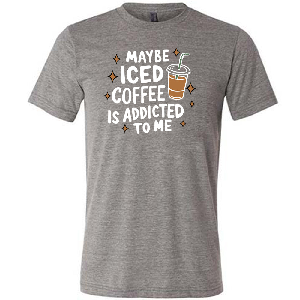 Unisex Funny Iced Coffee Addict T-Shirt - Perfect for Coffee Lovers, Casual Wear & Gifts