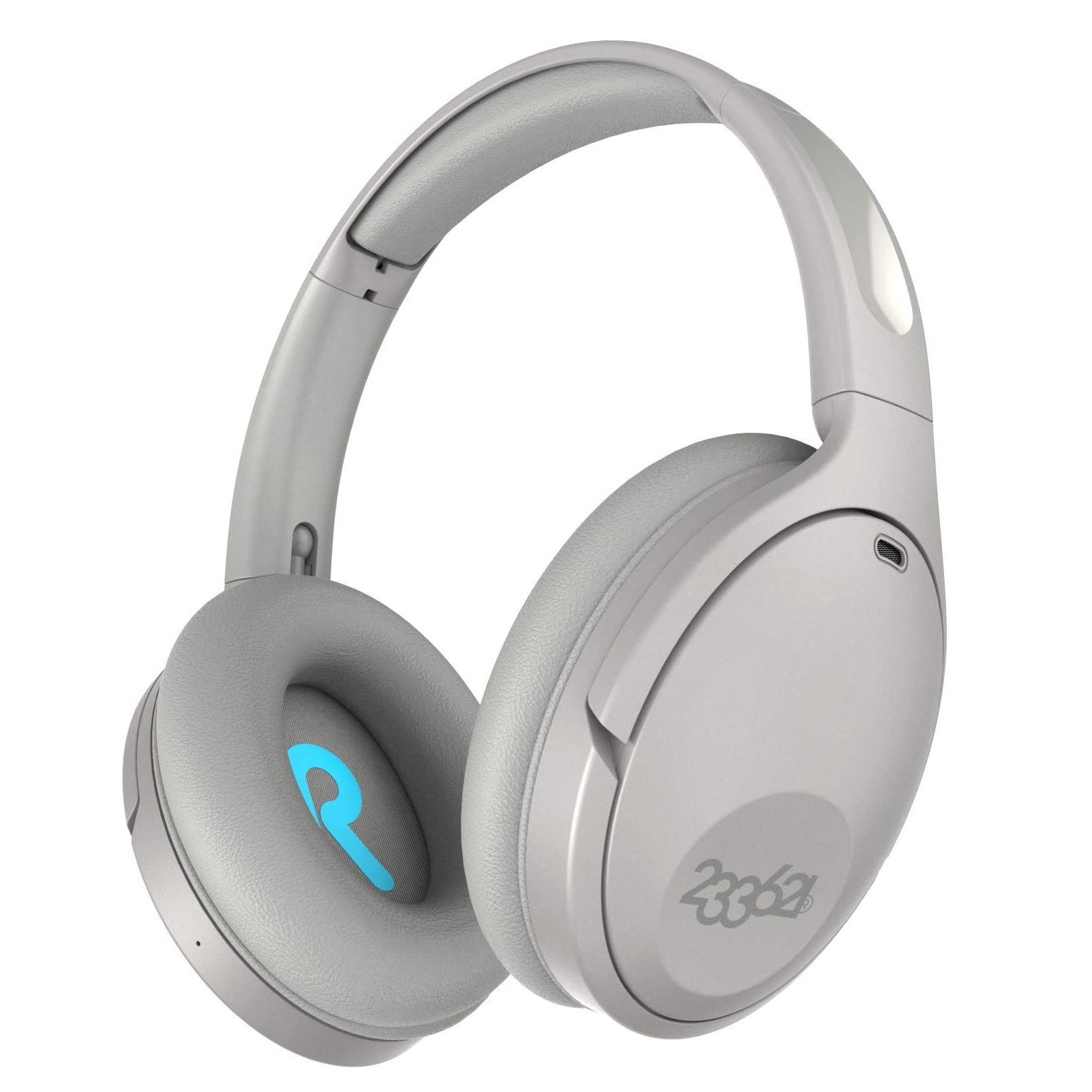233621 Hush Active Noise Cancelling Wireless Bluetooth Headphones with Microphone - 100H Playtime, Custom App Control, Over-Ear Comfort for Travel, Home Office & Commuting (Cozmo Model) - Perfect for Work Calls, Music Streaming & Noise-Free Focus