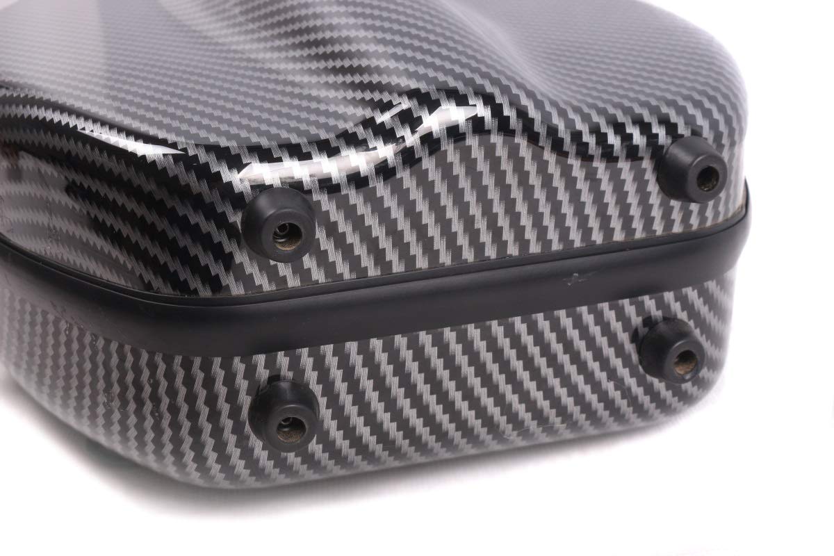 Yinfente 4/4 Full Size Carbon Fiber Violin Case - Lightweight Violin Bag with Backstrap Handle & Shoulder Strap | Professional Violin Storage & Travel Protection for Musicians