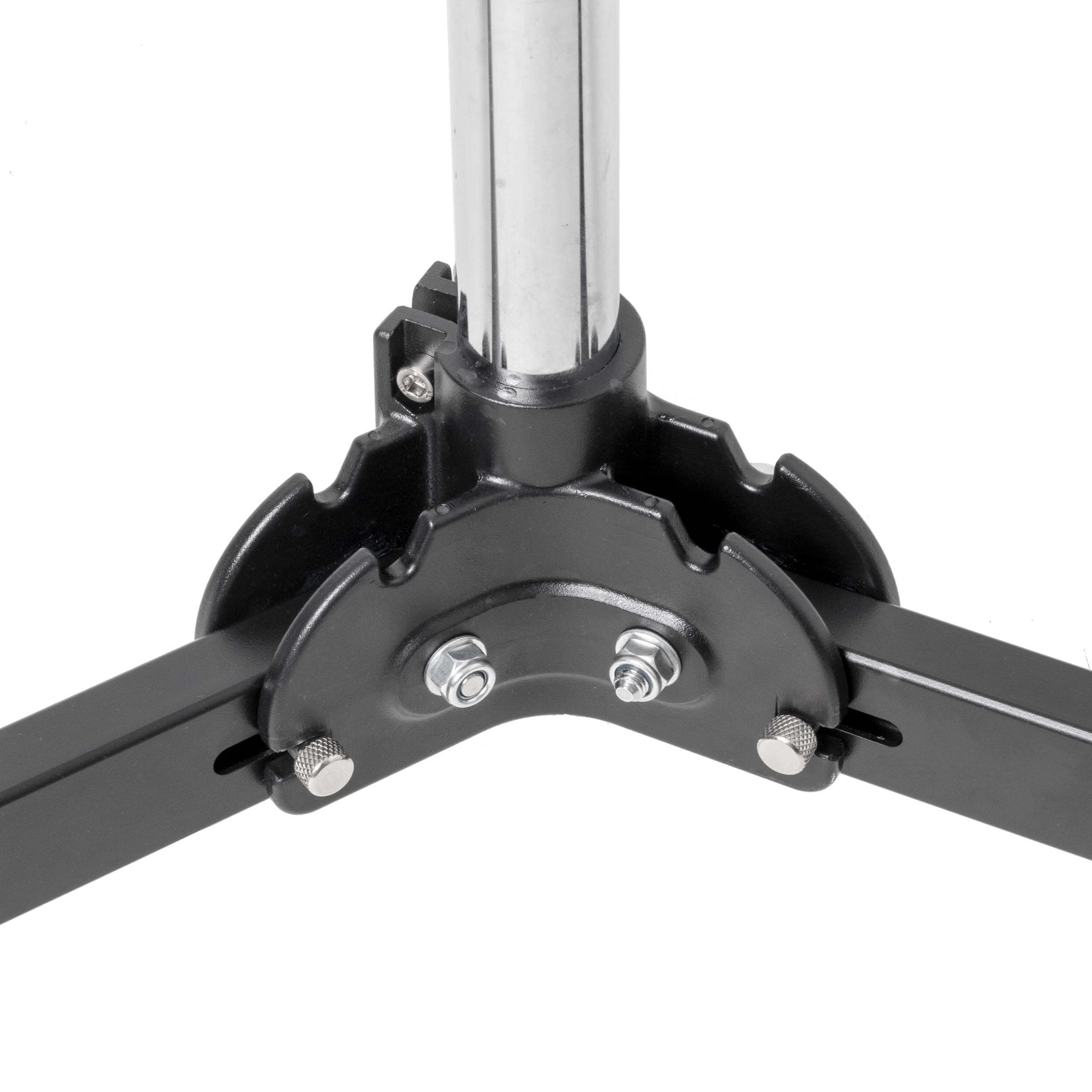 Adjustable 228cm (7.5ft) Heavy Duty Steel Tube Roller Light Stand with 2-Tier Extension - Perfect for Photography Studios, Video Production & Event Lighting