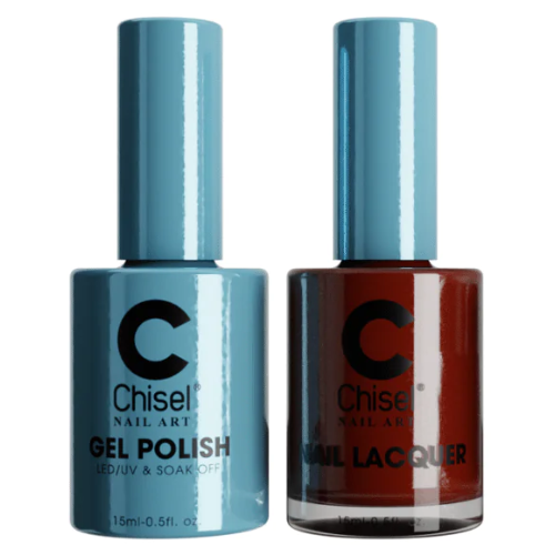 Chisel Matching Gel & Lacquer Duo - Solid 92 - Professional Nail Polish Set for Salon & Home Manicures