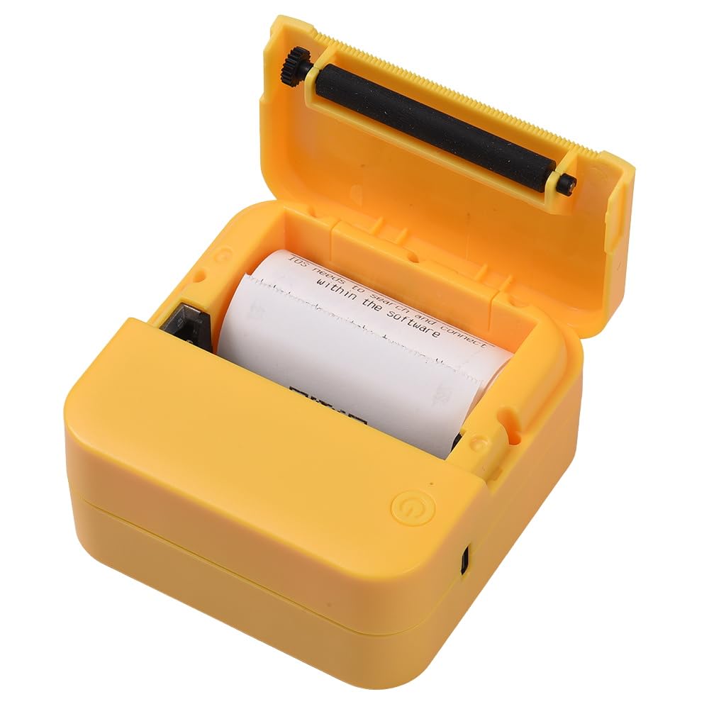 YIWENG Mini Pocket Thermal Printer - Portable Sticker Maker with 203DPI High Resolution, Bluetooth Connectivity for Smartphones - Perfect for Home Labeling, Small Business Inventory, and Instant Photo Printing