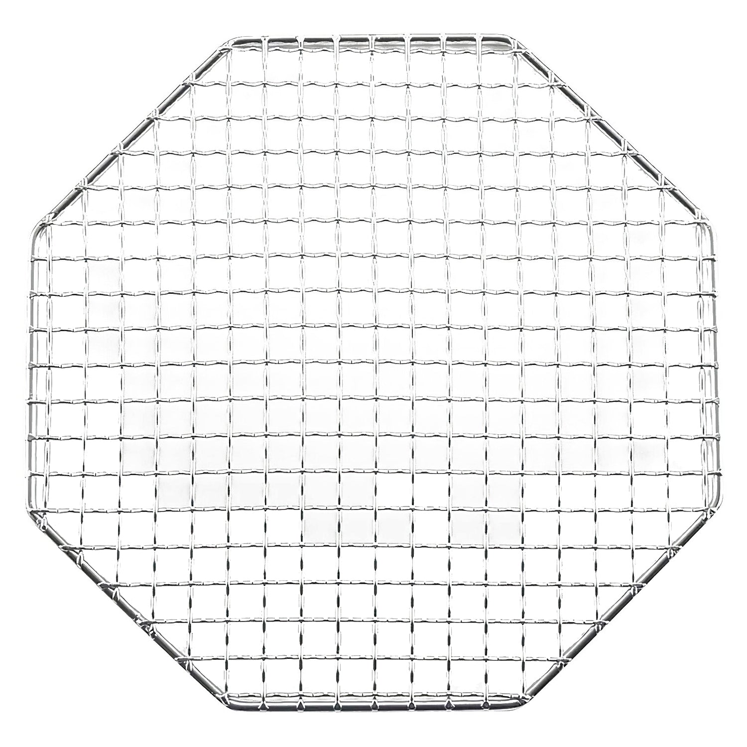 Premium EBM Stainless Steel Octagonal BBQ Grill Mesh - 22 x 9.5cm for Outdoor Cooking, Camping & Backyard Grilling