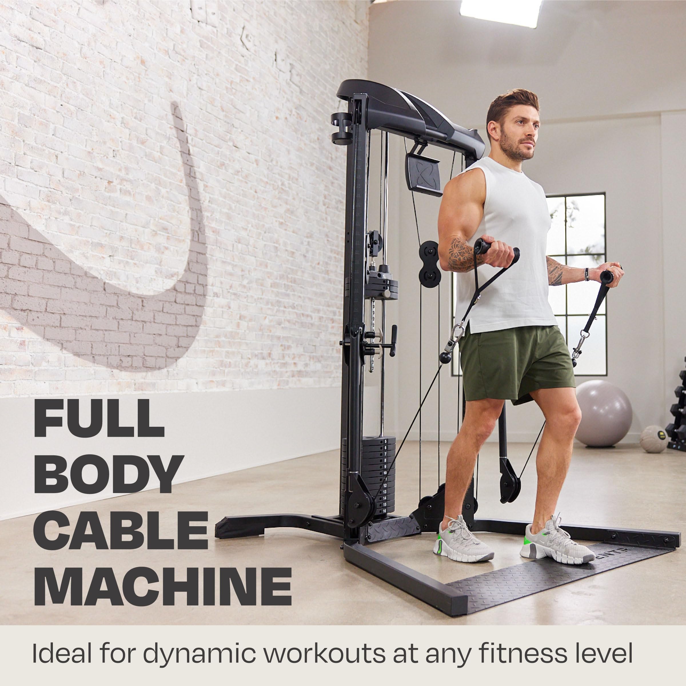 Home Gym Functional Trainer - Multifunctional Cable Machine for Strength Training & Full Body Workouts | Compact Exercise Equipment for Home Fitness | Perfect for Small Spaces & Strength Building
