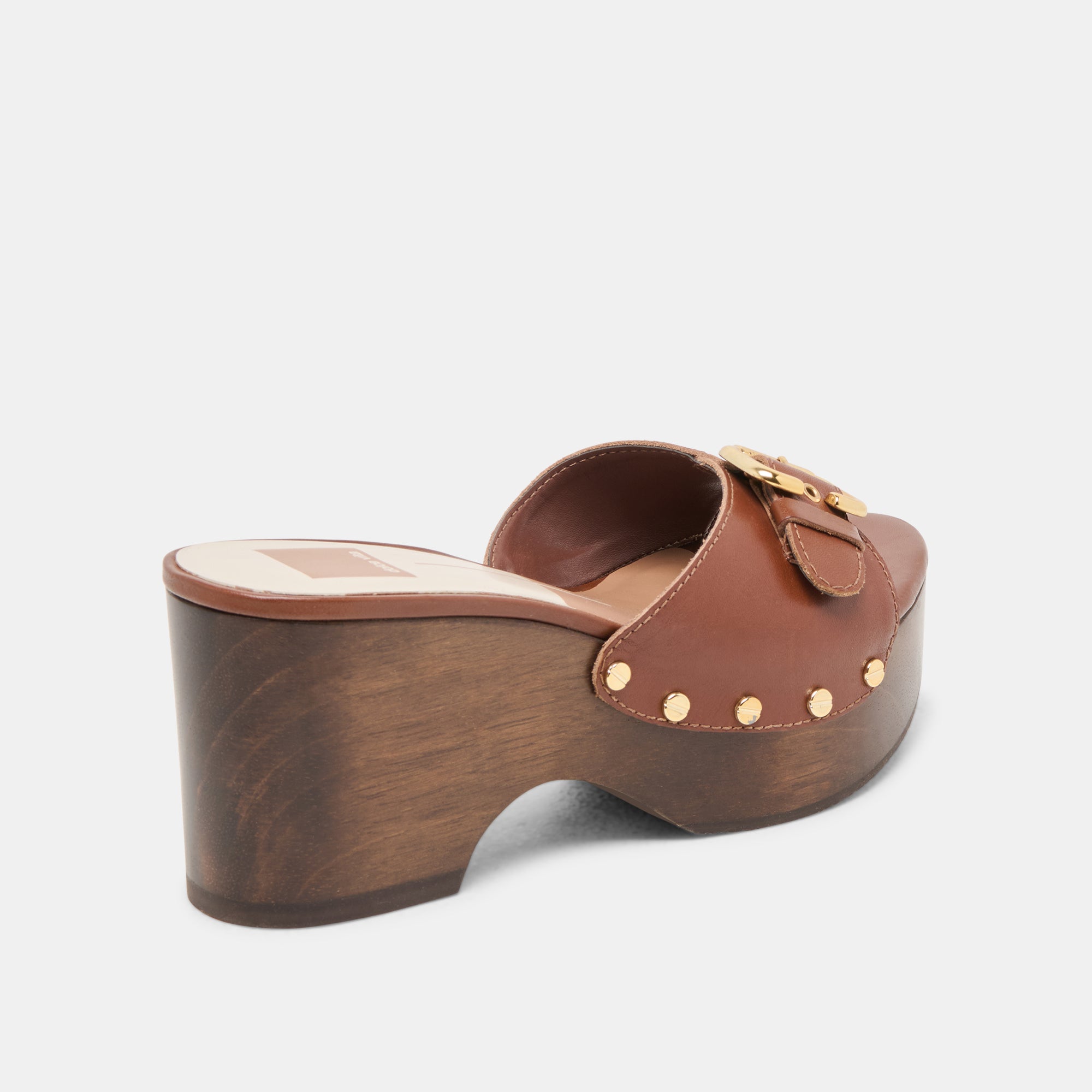 YALAH Women's Brown Leather Heels - Comfortable High Heel Shoes for Office, Party & Evening Wear