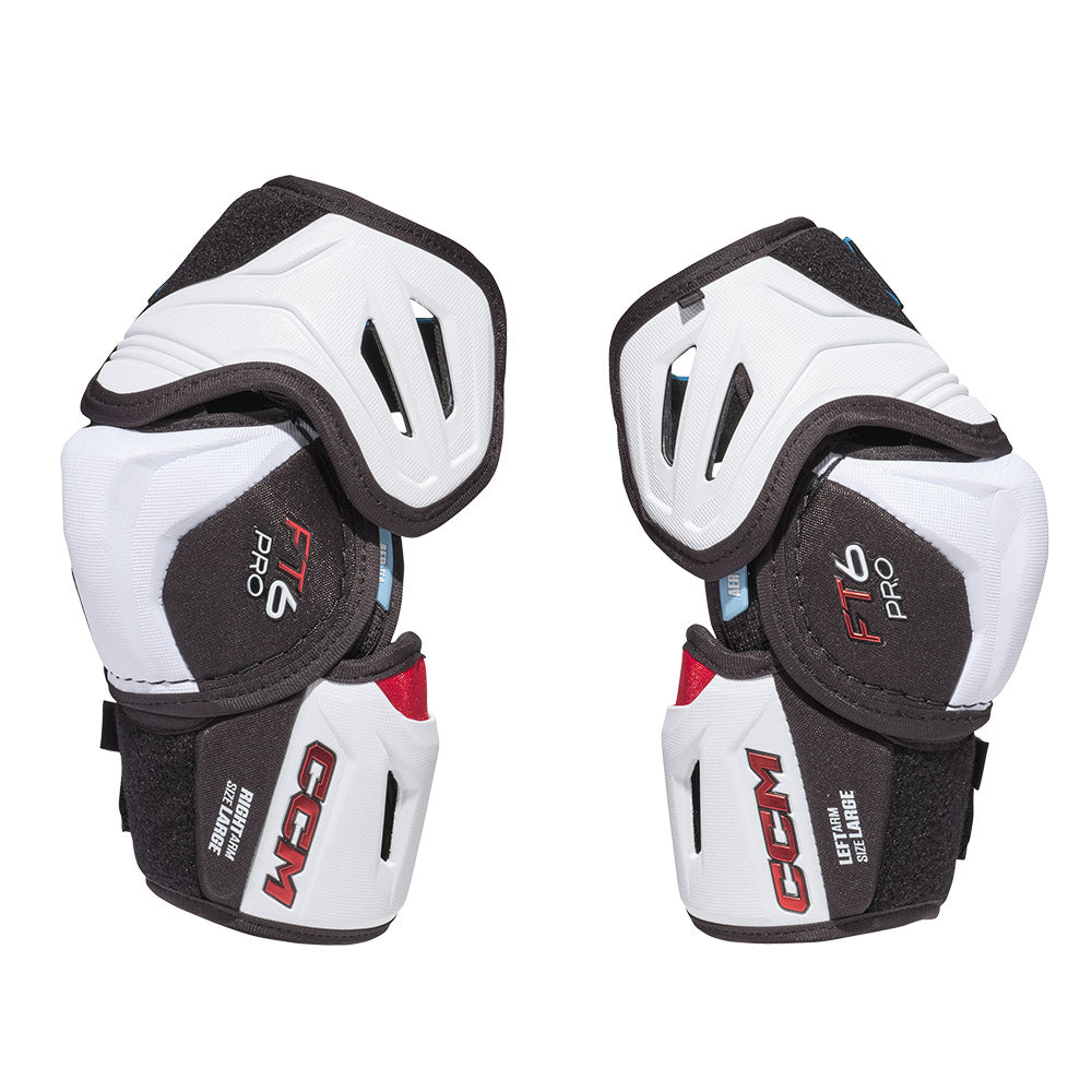 CCM Jetspeed FT6 Pro Senior Ice Hockey Elbow Pads - Protective Gear for Hockey Players - Perfect for Training & Games