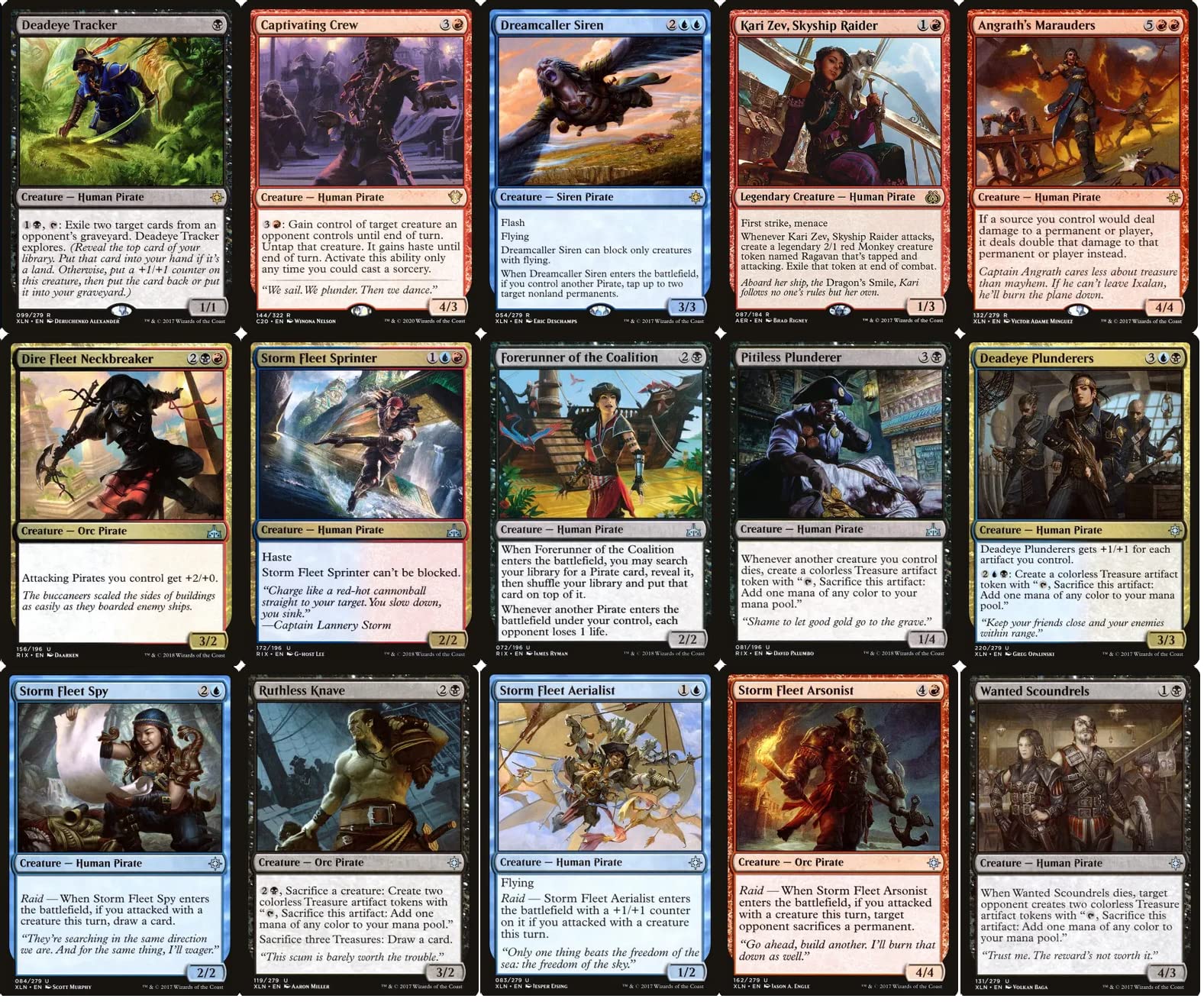 Premium Grixis Pirate Commander Deck - Custom Built 100-Card MTG EDH Deck for Competitive Play | Perfect for Magic: The Gathering Commander Games & Tournaments