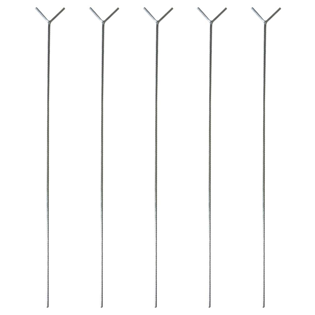 DOITOOL 5-Pack Heavy Duty Y-Shaped Fishing Rod Holder - Steel Ground Plug Bracket for Beach, Surf, and Shore Fishing - Portable Fishing Pole Stand with Spikes for Sand, Dirt, and Grass - Ideal for Saltwater, Freshwater, and Kayak Fishing Accessories