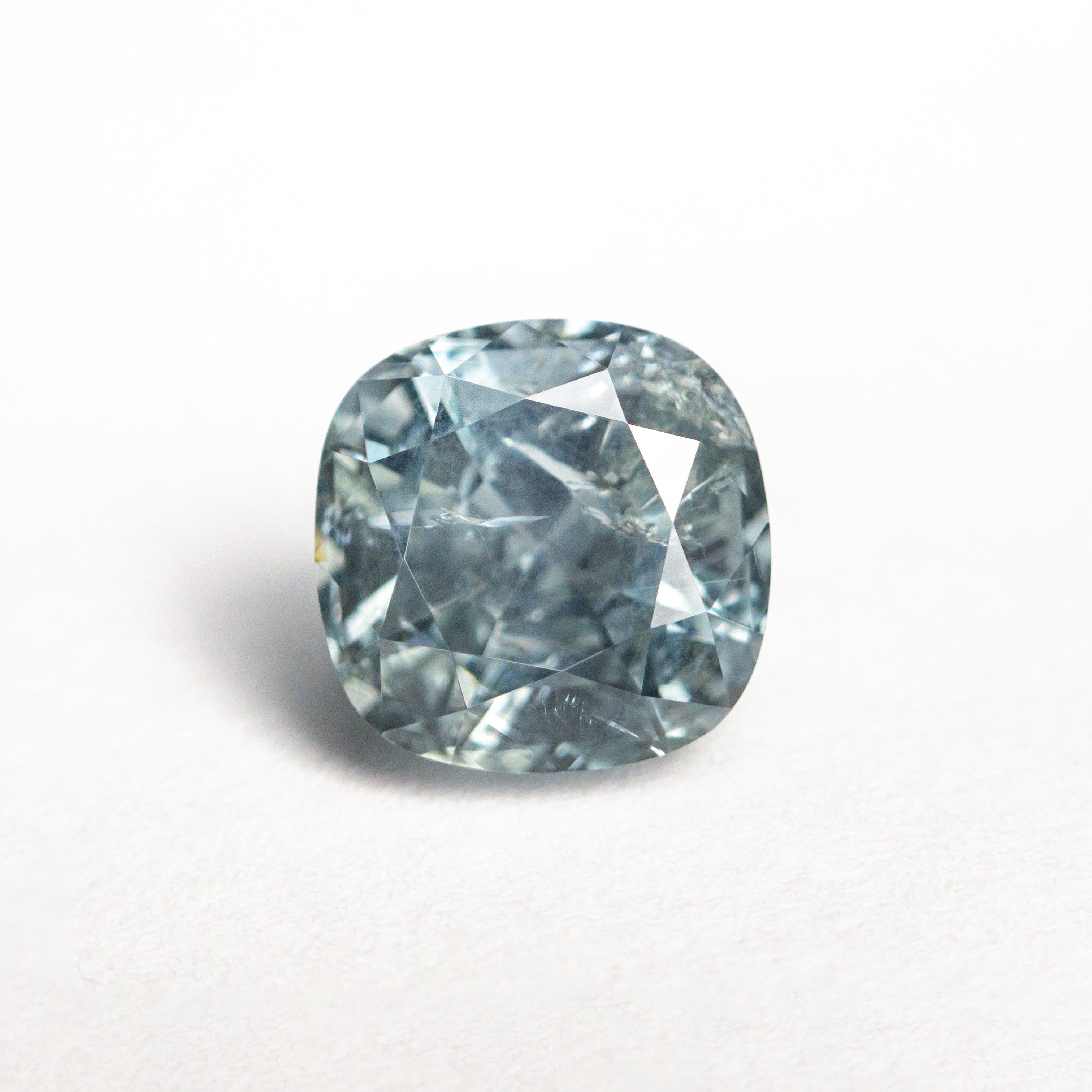2.19ct Cushion Brilliant Blue Sapphire Gemstone (6.92x6.88x5.30mm) - Natural Loose Stone for Engagement Rings & Jewelry Making