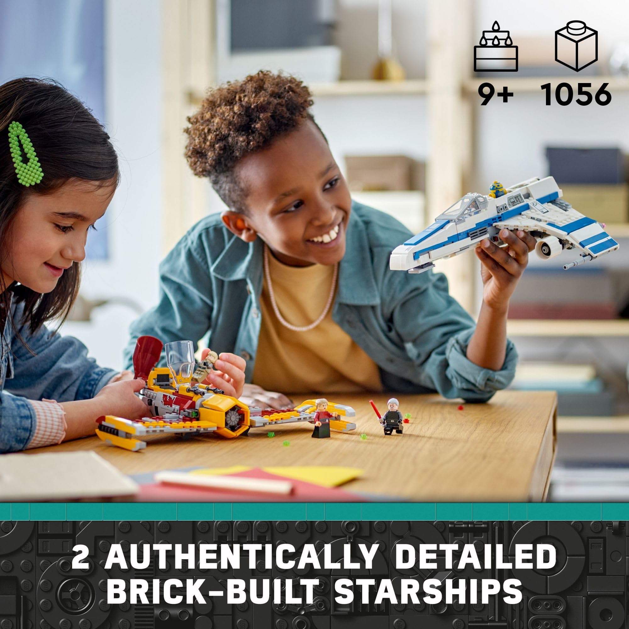 LEGO Star Wars Ahsoka New Republic E-Wing vs. Shin Hati's Starfighter 75364 Building Set | Based on Ahsoka TV Series | Includes 5 Star Wars Minifigures | Perfect for Star Wars Fans, Collectors & Creative Play | Great Gift for Kids & Adults | Space Battle Roleplay & Display Piece