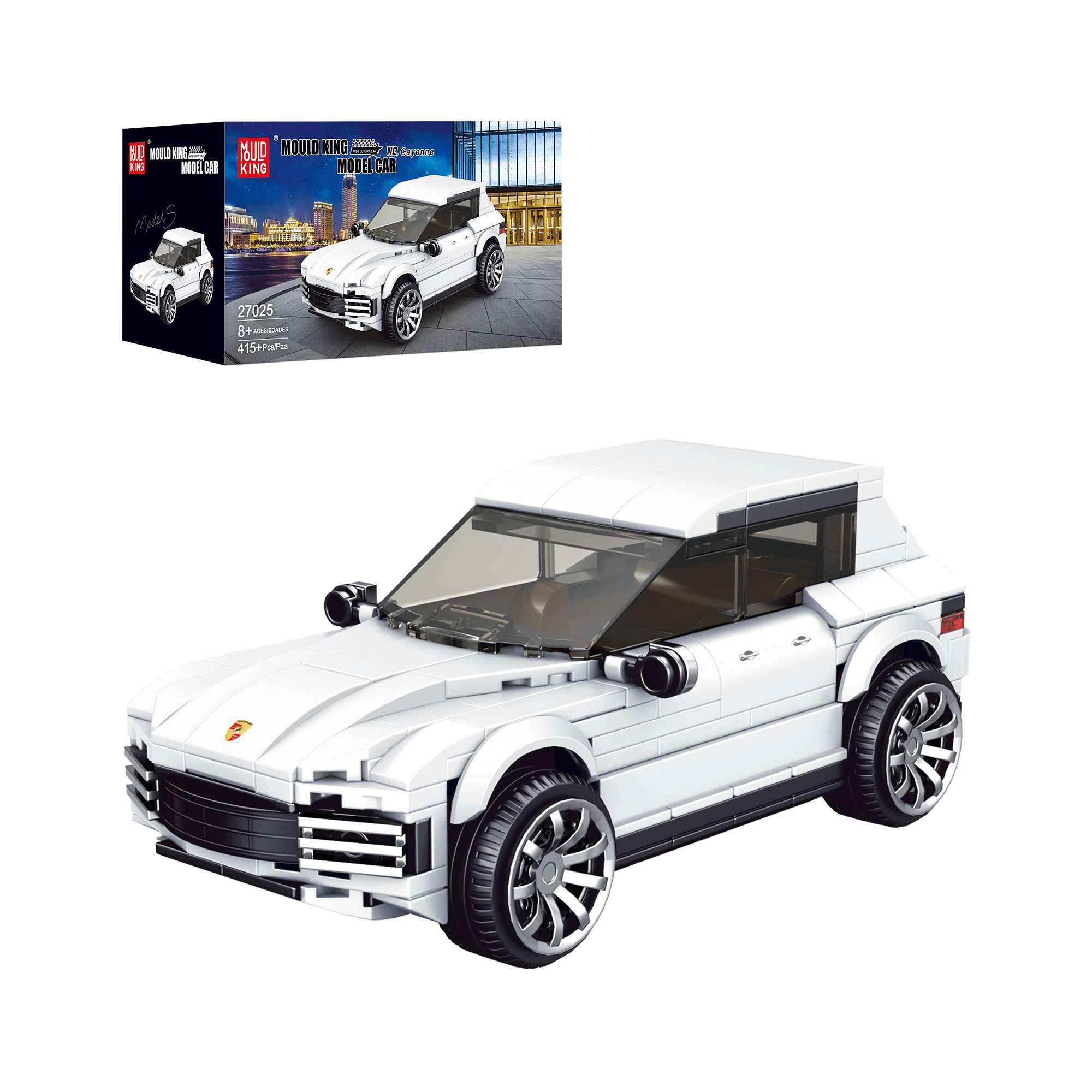Mould King 27025 Cayenne Sports Car Model Building Kit | 415 PCS DIY Construction Blocks for Adults & Teens | Perfect for Home Decoration, Gift Giving & Car Enthusiasts