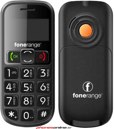 Fonerange Fone Easy Big Button SIM Free Senior Phone - Large Keypad, Loud Sound, Emergency SOS Button for Elderly & Visually Impaired - Perfect for Home, Travel, and Emergency Use