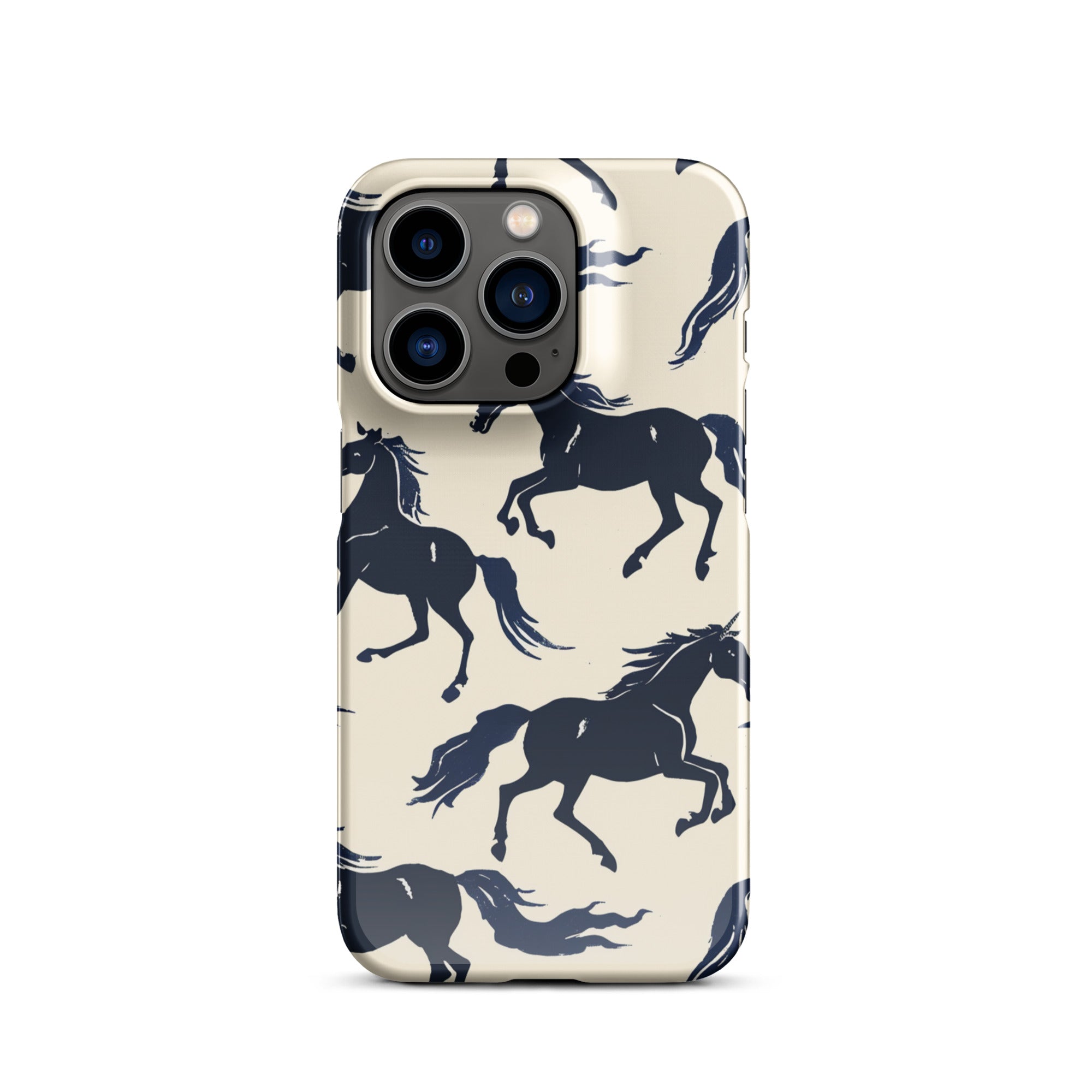 Durable Horses Design Snap Case for iPhone 14/13/12/11 Pro Max - Shockproof Protective Cover for Everyday Use, Outdoor Activities & Travel