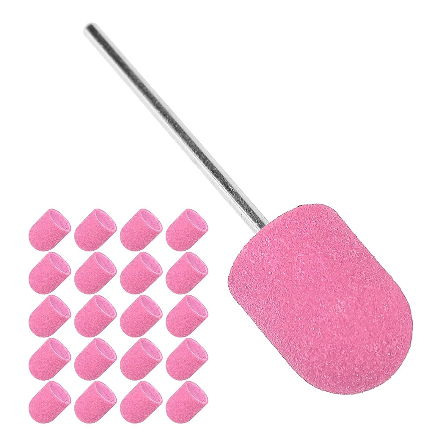 Premium Nail Sanding Head for Professional & Home Manicures - High Strength, Lightweight Nail Polishing Buffer (Pink) | Perfect for DIY Nail Care, Salon Use & At-Home Grooming Kits