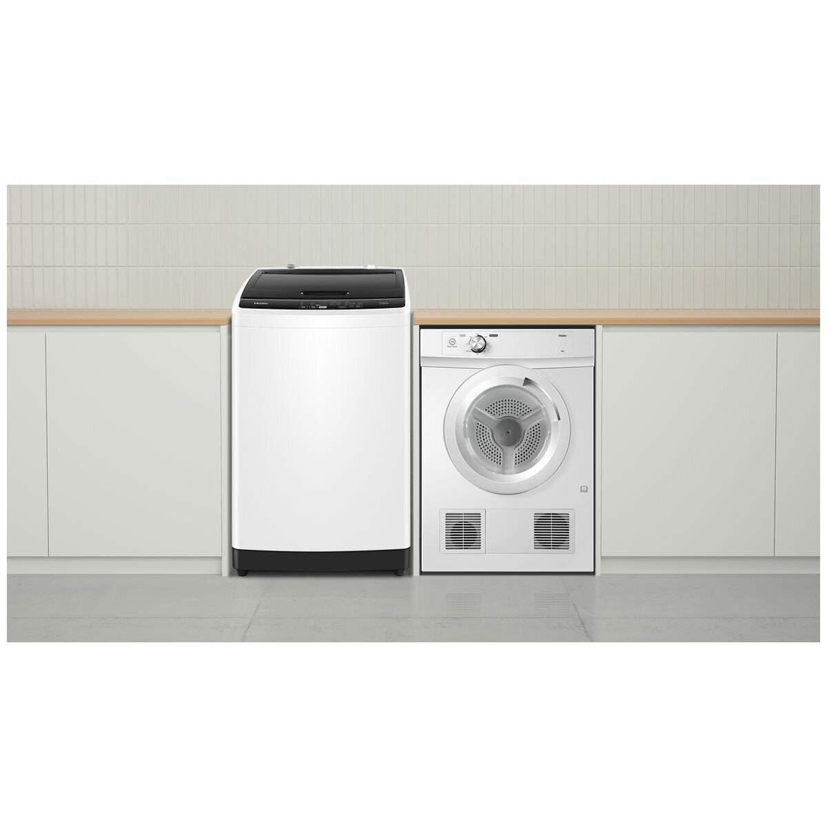 Haier 7.5kg Top Load Washing Machine HWT75AA1 - 300 Series Energy Efficient Laundry Washer for Small Homes & Apartments | Perfect for Compact Spaces & Daily Laundry Needs