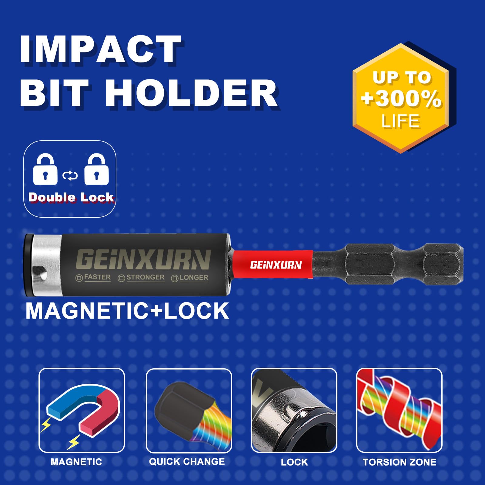 21-Piece Multi Hex Head Impact Tough Magnetic Allen Wrench Drill Bits Set - Metric & SAE (1