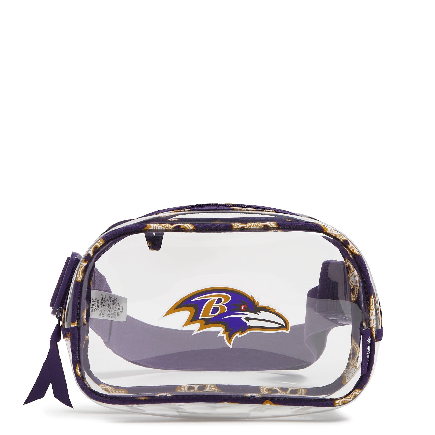 NFL Clear Small Belt Bag for Men & Women - Lightweight Waist Pack Fanny Pack for Running, Travel, and Sports - Waterproof Crossbody Bag for Phone, Keys, and Essentials